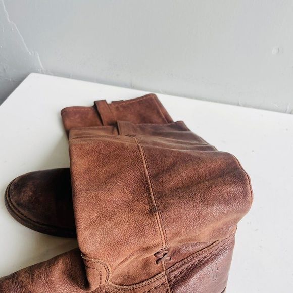 Frye Women's Brown Leather Knee High Winter & Rain Boots Size 7.5 - Picture 5 of 5
